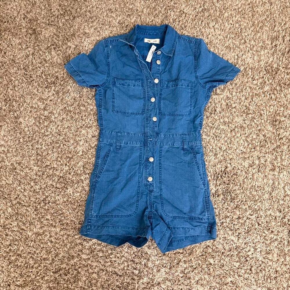 Madewell Blue Denim Romper - XS